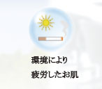 環境により疲労したお肌