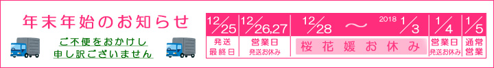 年末年始休業について